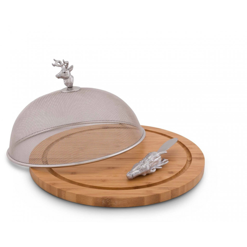 Elk Head Picnic Cheese Board/Spreader
