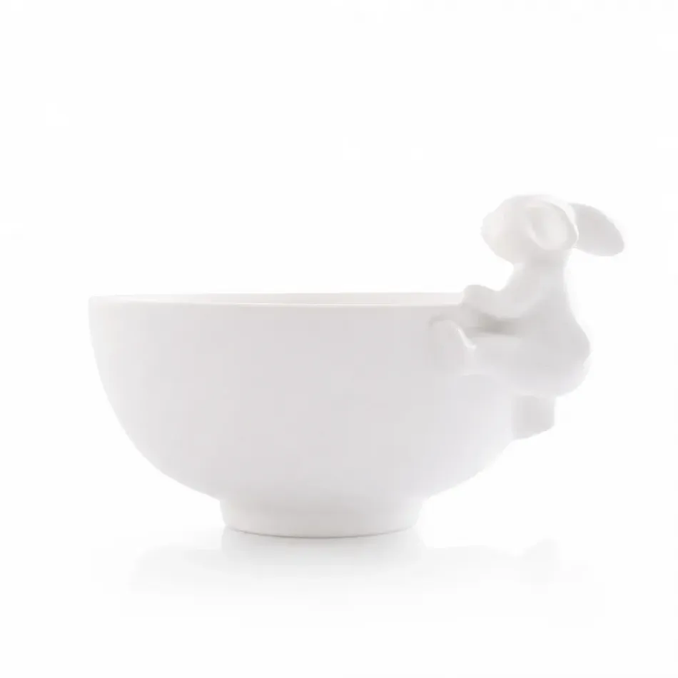 Stoneware Climbing Bunny Small Bowl