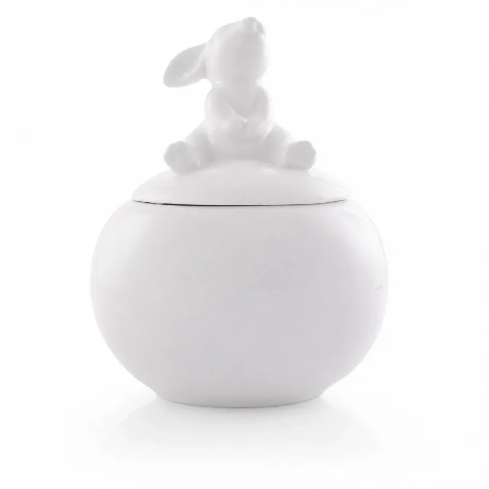 Stoneware Sitting Bunny Sugar Bowl