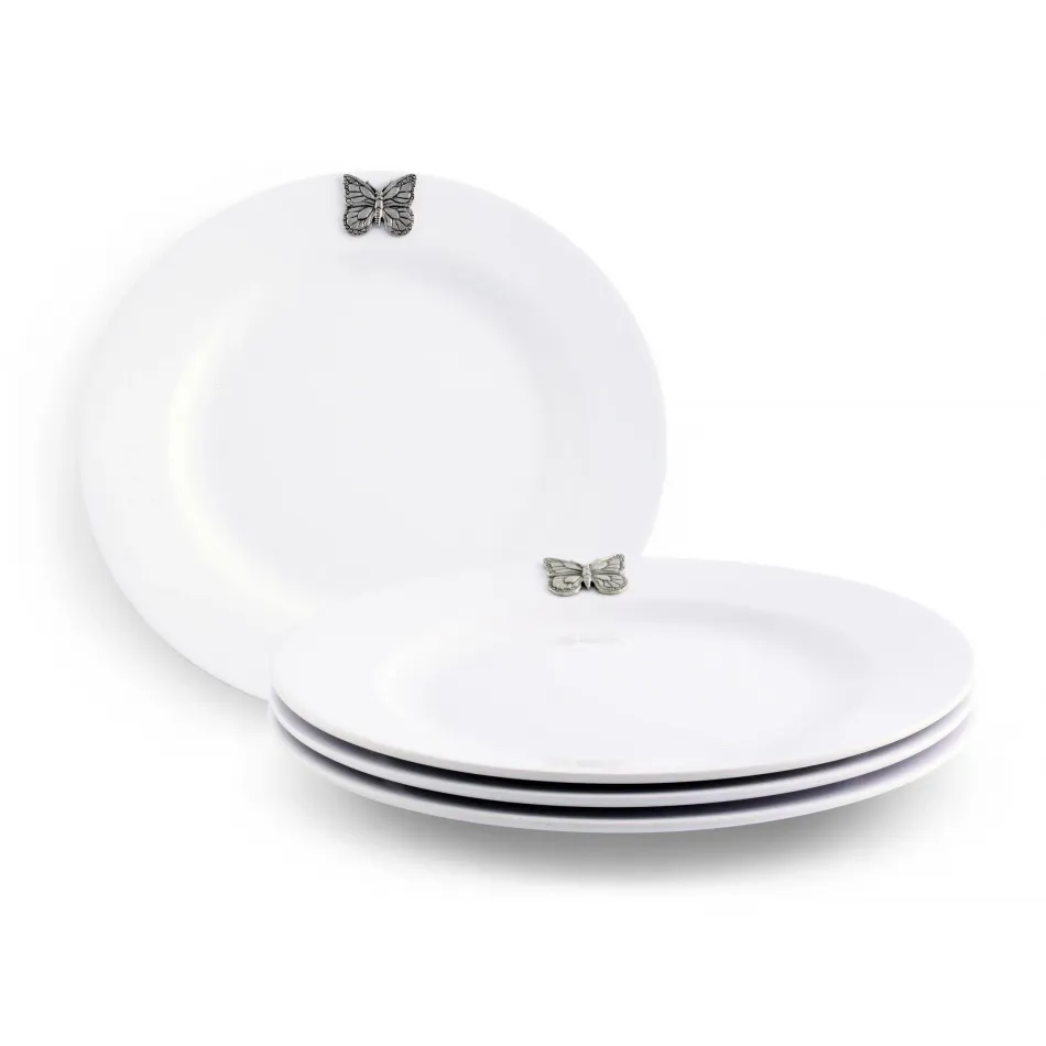 Butterfly Melamine Lunch Plates Set of Four
