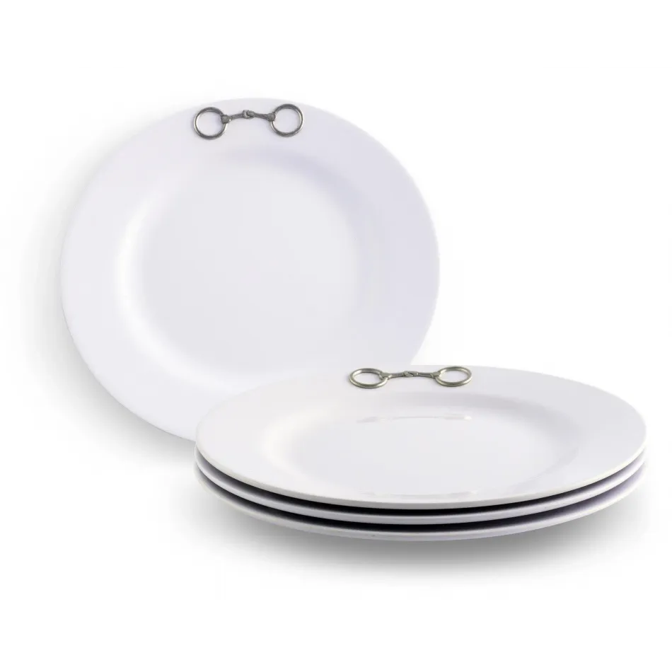 Equestrian Bit Melamine Lunch Plates Set of Four