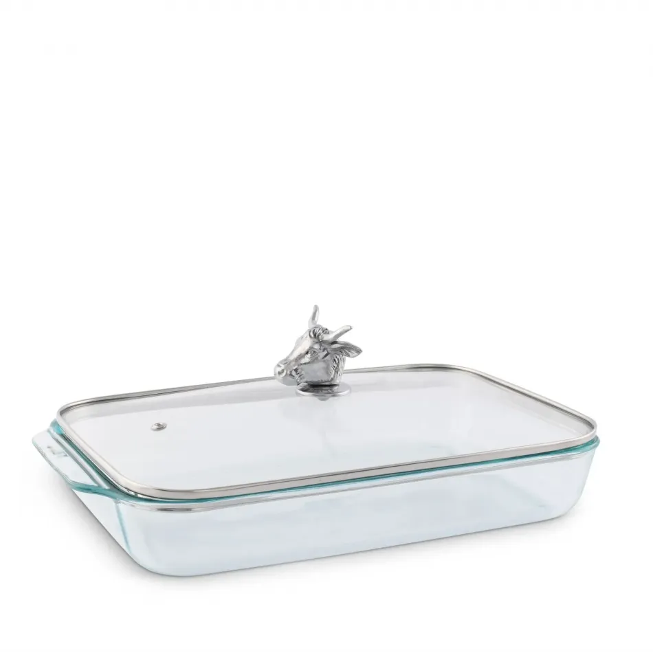 Bull Casserole Dish with Lid