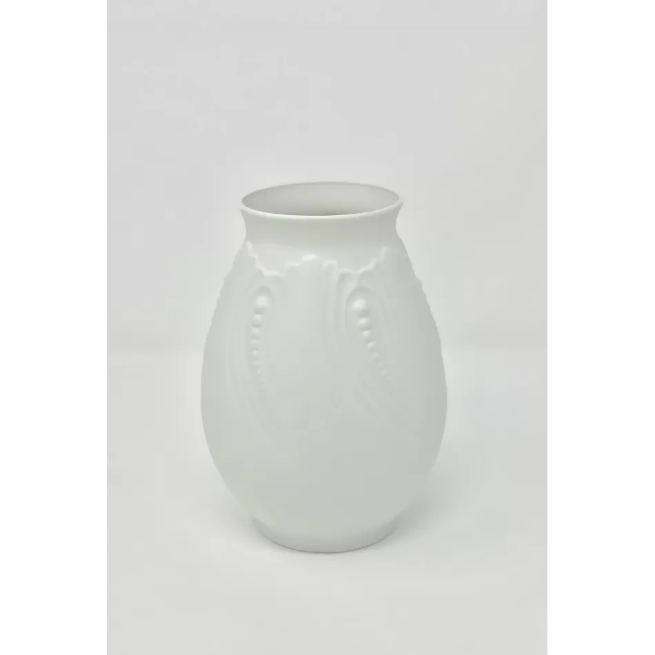 Ocean White Unglazed Tall Vase 7.25"