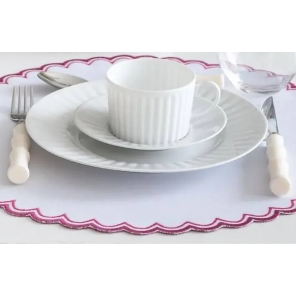 Plisse White Tea Cup