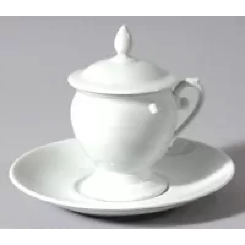 White Mousse Cup&Saucer