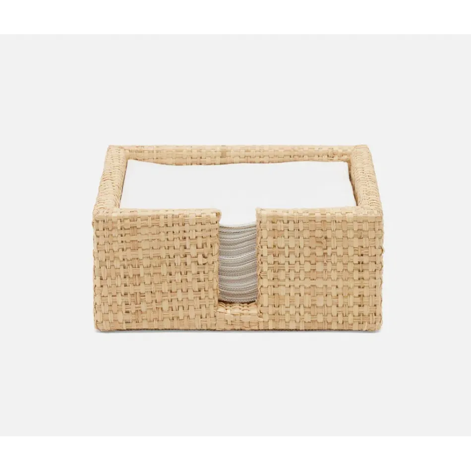 Barth Natural Cocktail Napkin Tray Raffia, Pack of 2