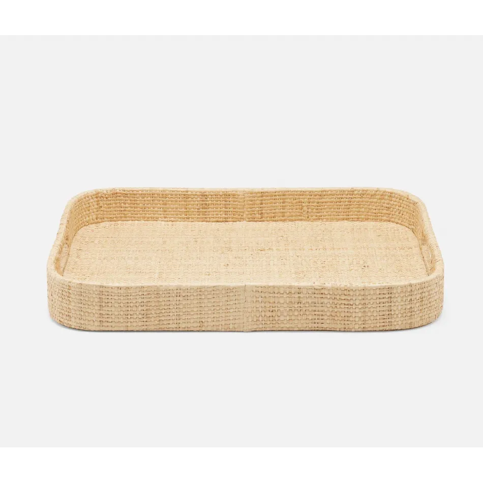 Barth Natural, Tray, Rectangular, Raffia