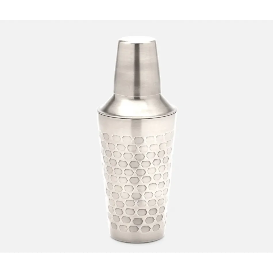 Conway Shiny Nickel, Cocktail Shaker, Hammered Metal