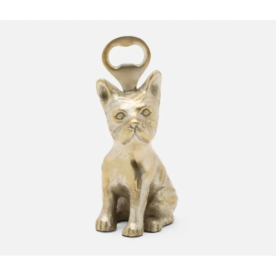 Cosette Tarnished Silver, French Bulldog, Bottle Opener, Metal, Pack of 3