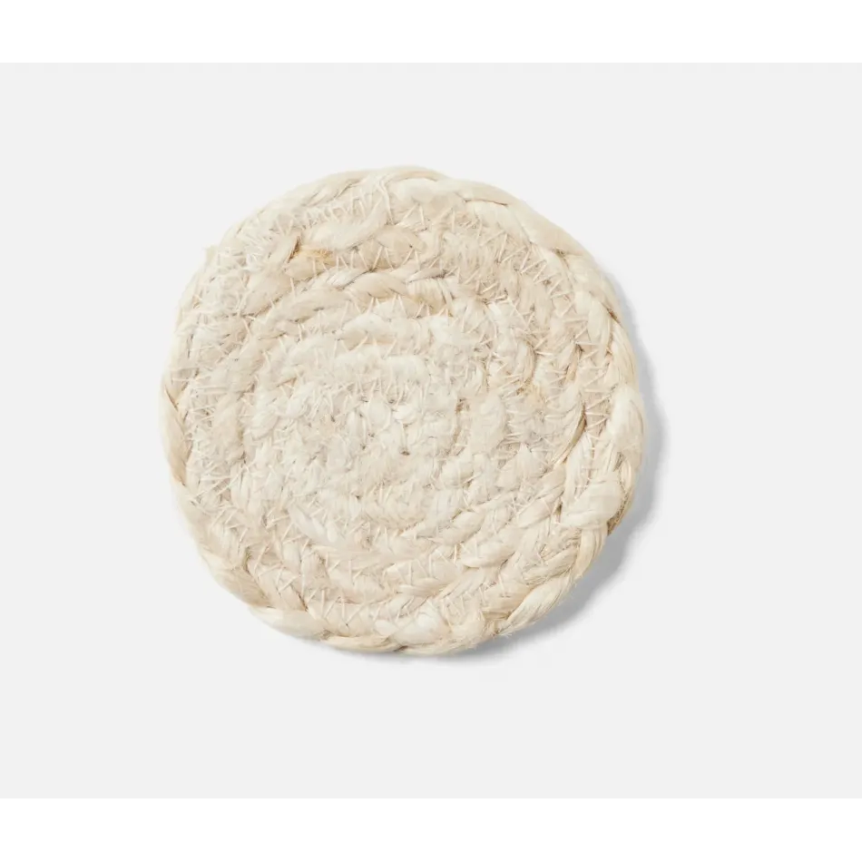 Grant Ivory, Set of 4 Coasters, Jute