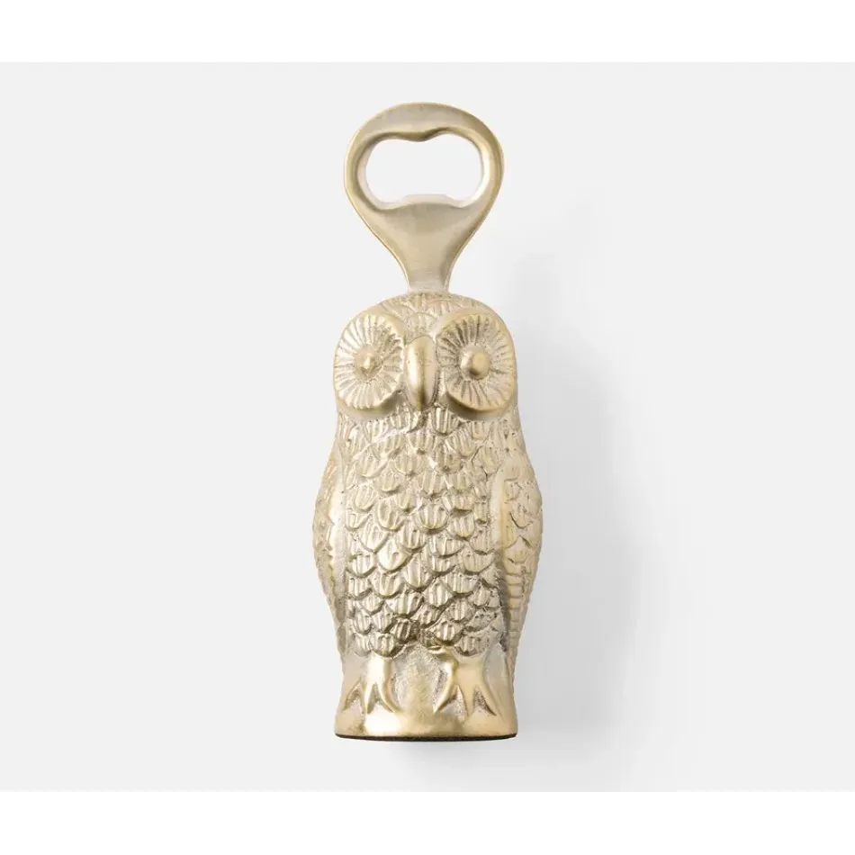 Marvin Tarnished Silver, Owl Bottle Opener, Metal, Pack of 3