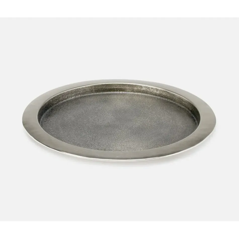 Zaxton Pewter, Tray Round, Acid Etching