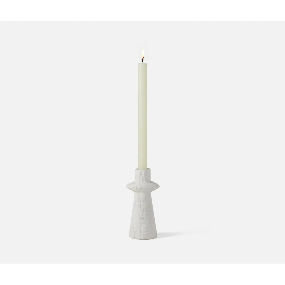 Kelen KALEN, White, Candle Holder, Earthenware, Small, Pack of 3