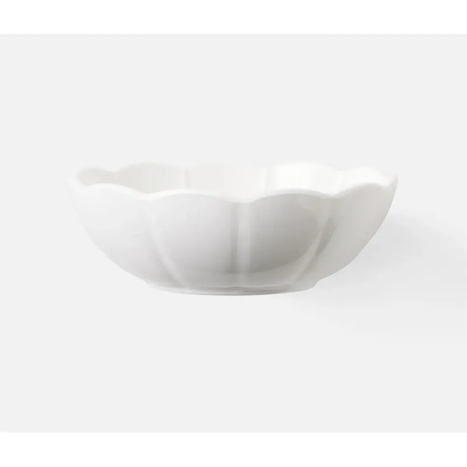 Iris White, Scallop, Cereal/Ice Cream Bowl, Melamine, Pack of 4