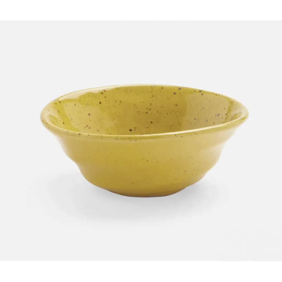 Marcus Chartreuse Salt Glaze, Cereal/Ice Cream Bowl, Stoneware, Pack of 4