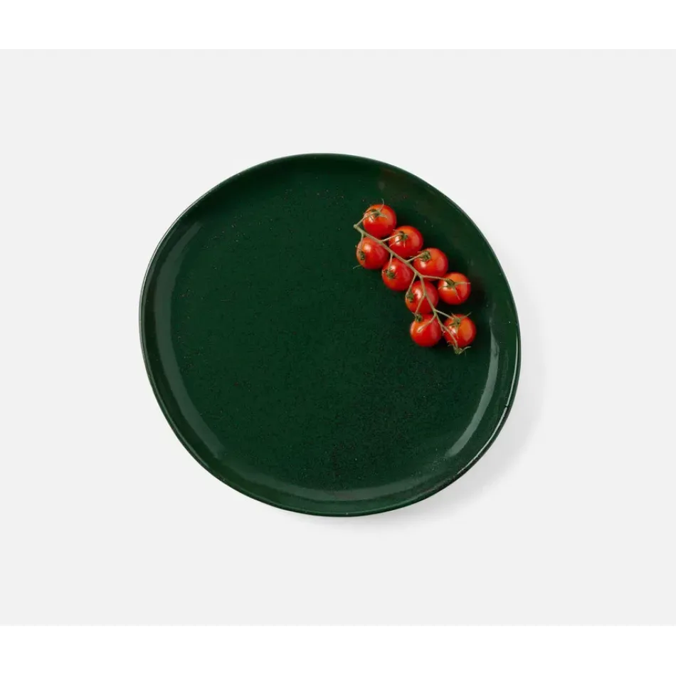 Marcus Dark Green Salt Glaze Oval Serving Platter Small, Pack of 2