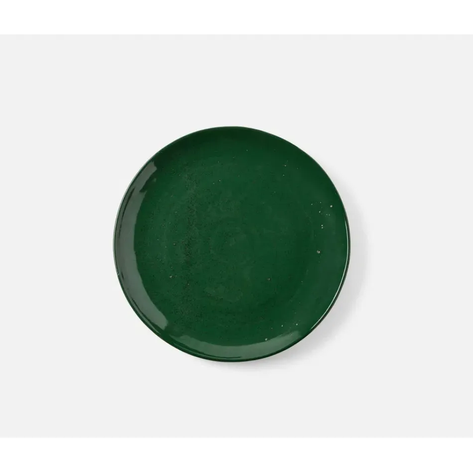 Marcus Dark Green Salt Glaze Salad/Dessert Plate Stoneware, Pack of 4