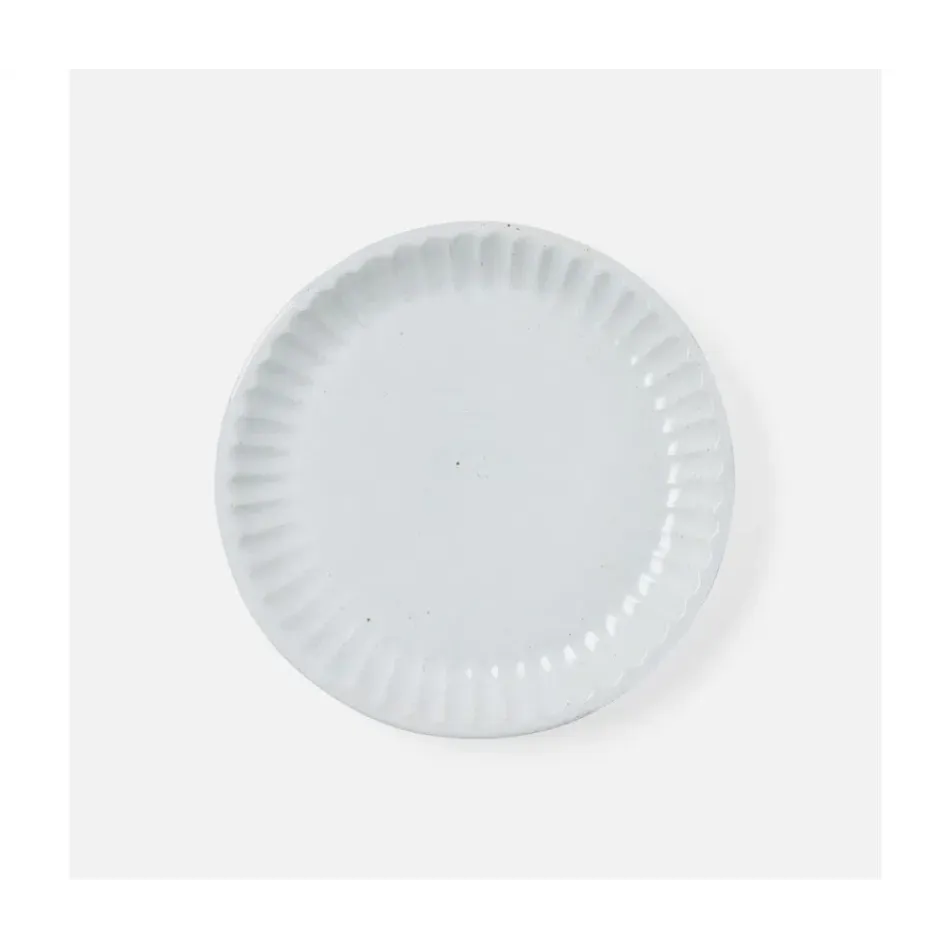 Nathalie Matte White, Scallop Design, Salad/Dessert Plate, Pack of 4