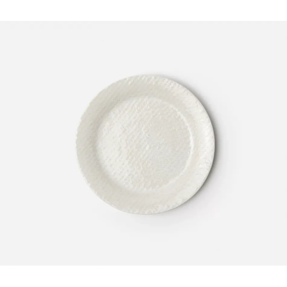 Vivienne Cream Patine Raffia Salad/Dessert Plate, Pack of 4