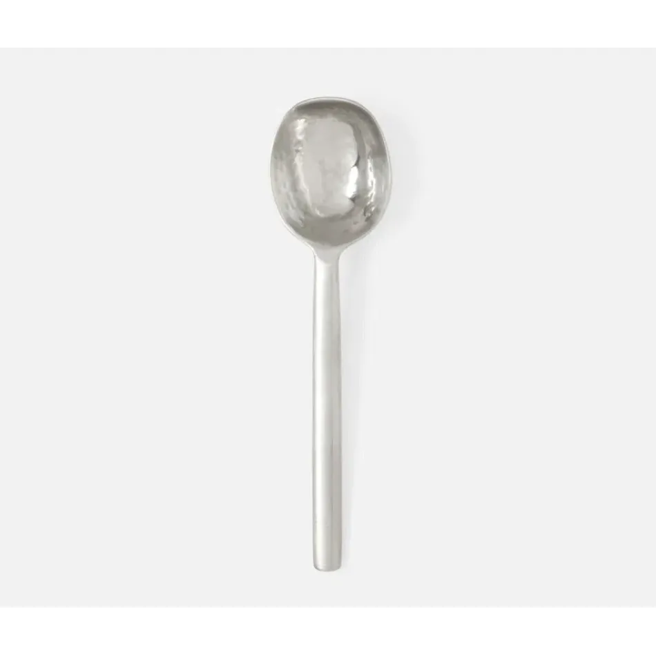 Jupiter Matte Silver, Serving Spoon, Metal, Small, Pack of 2