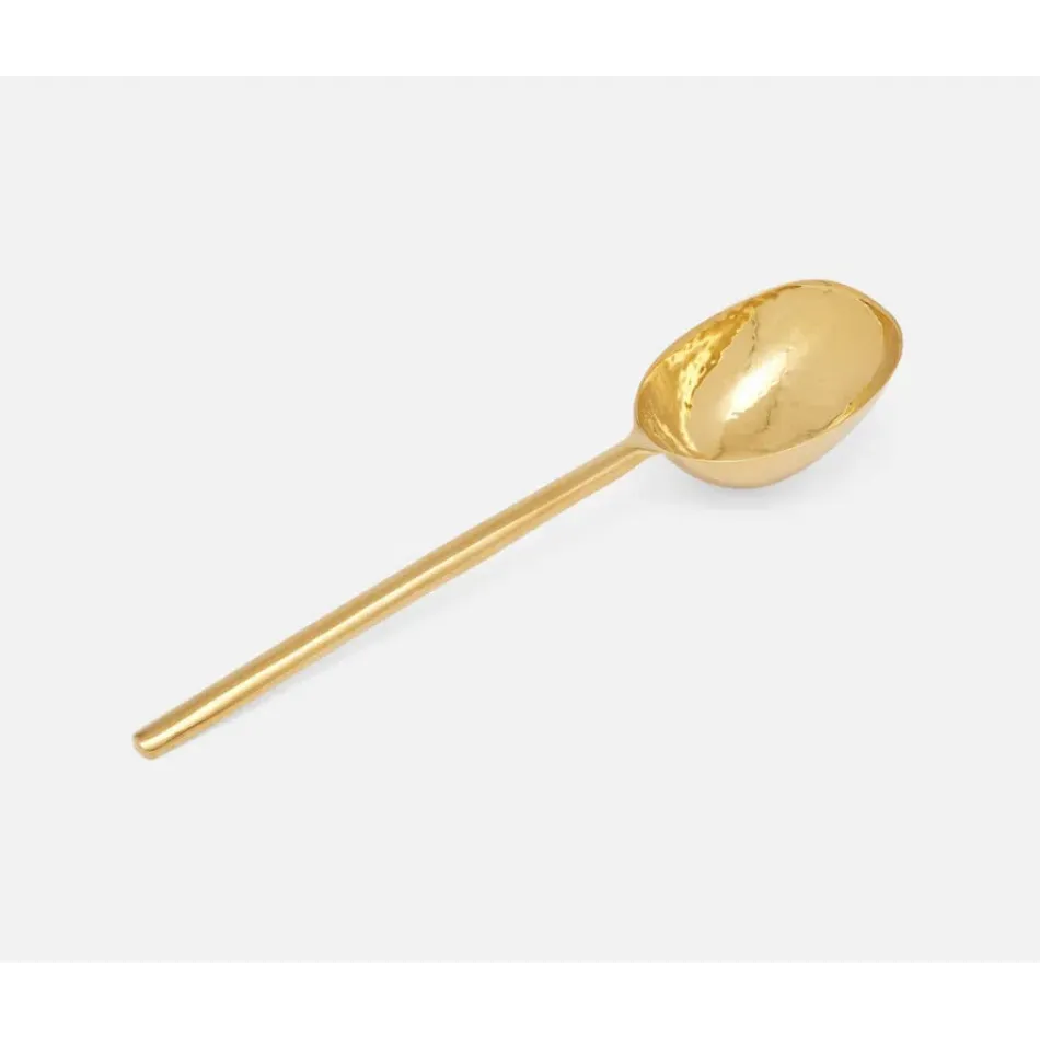 Jupiter Polished Gold Serving Spoon Metal