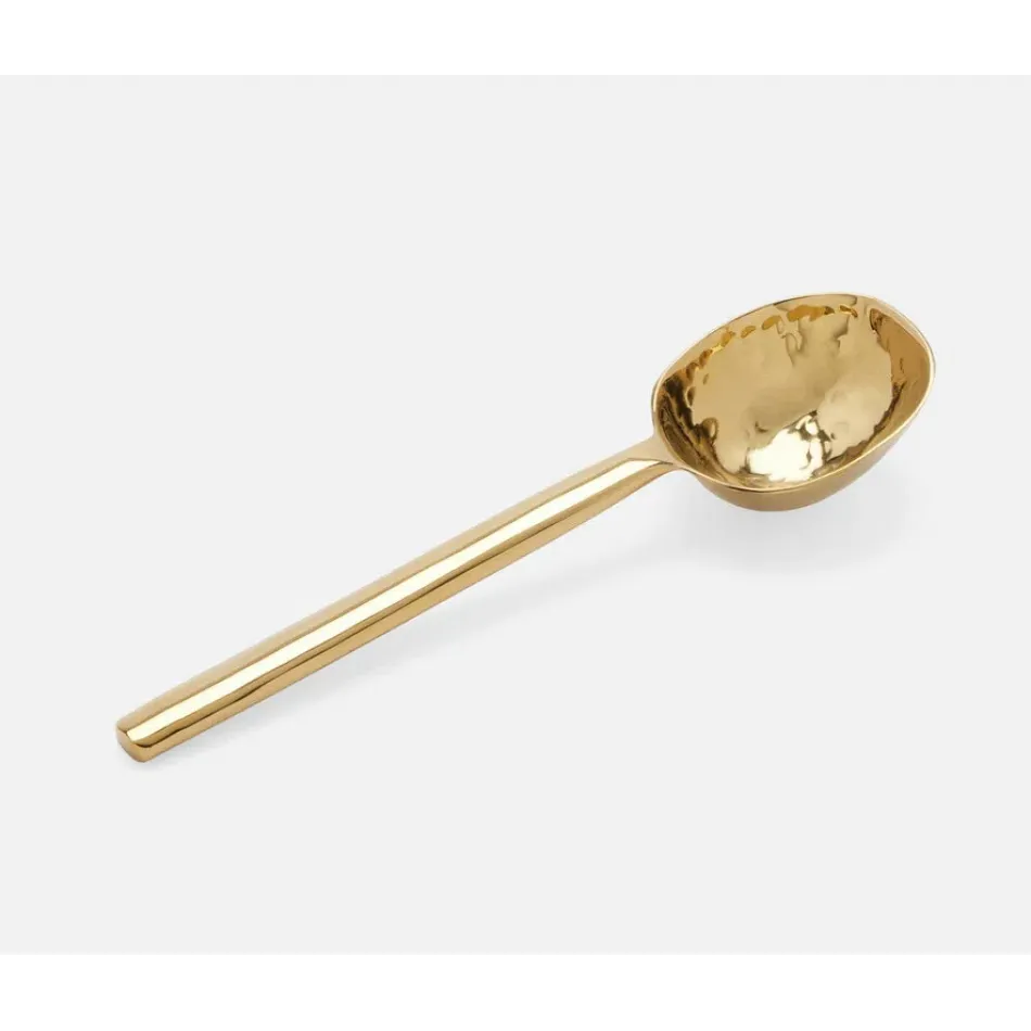 Jupiter Polished Gold, Serving Spoon, Metal, Small, Pack of 2