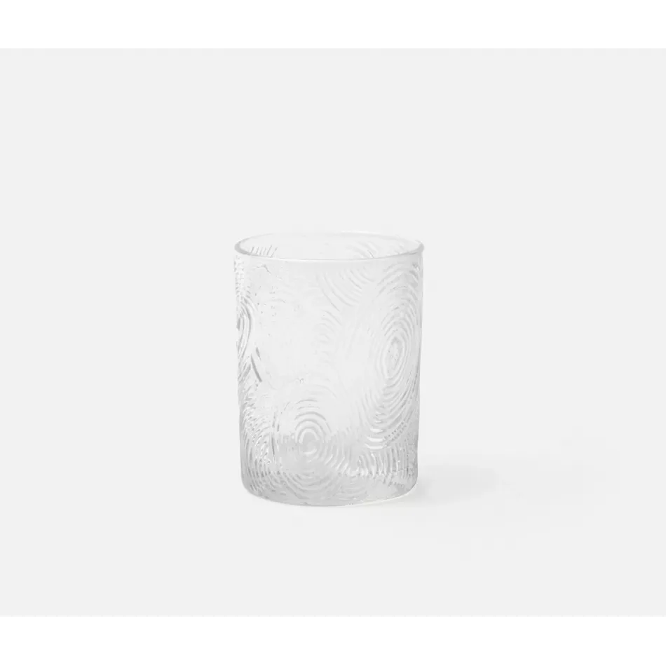 Alyse Clear Tumbler Glass Hand Blown, Pack of 6