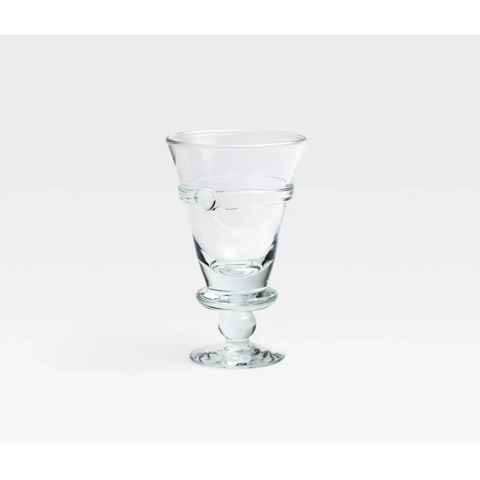 Charlotte Clear Wine Glass, Hand Blown, Pack of 6