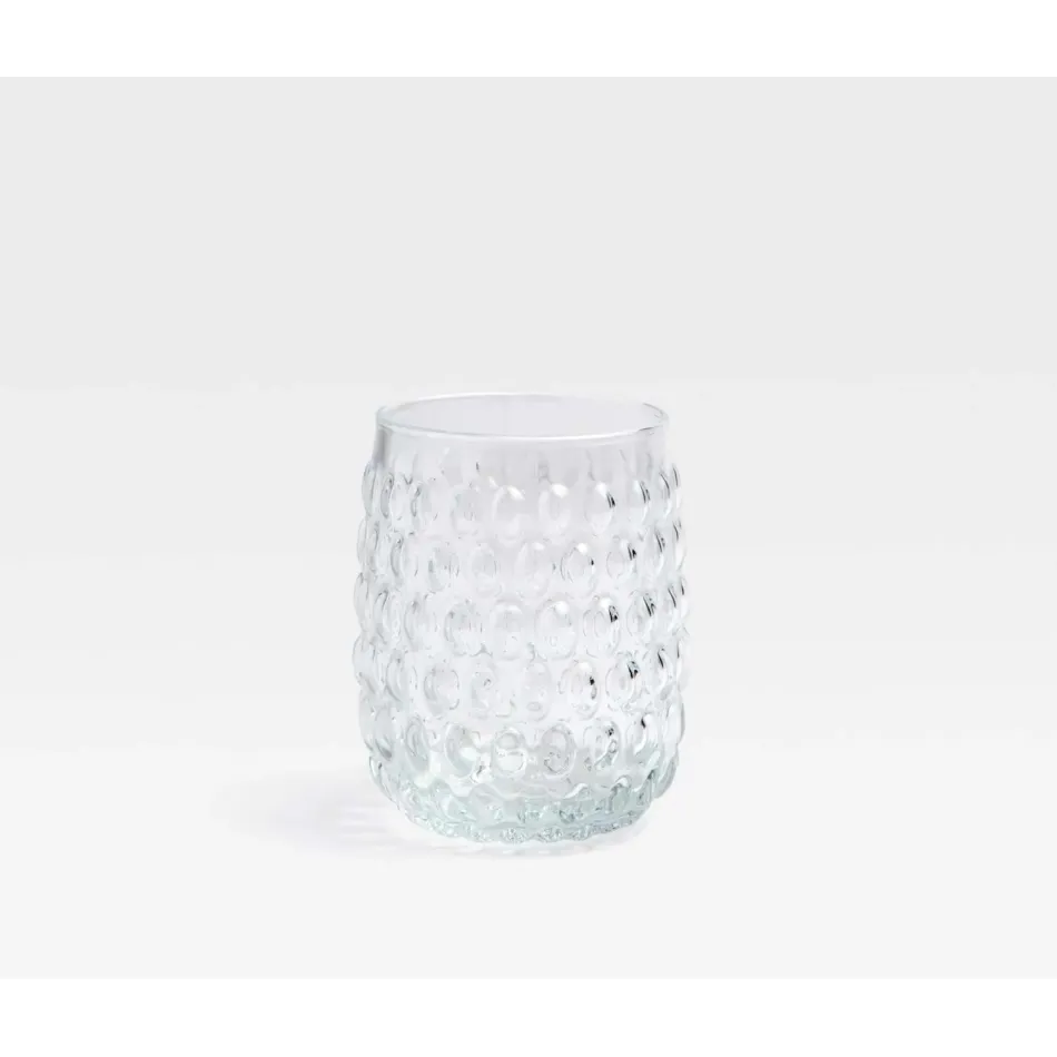 Claire Clear Tumbler Glass, Hand Blown, Pack of 6
