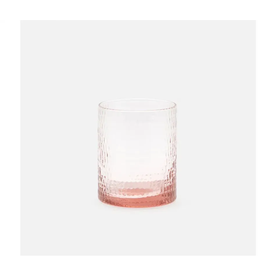 Duncan Pink, Tumbler Glass, Hand Blown, Pack of 6
