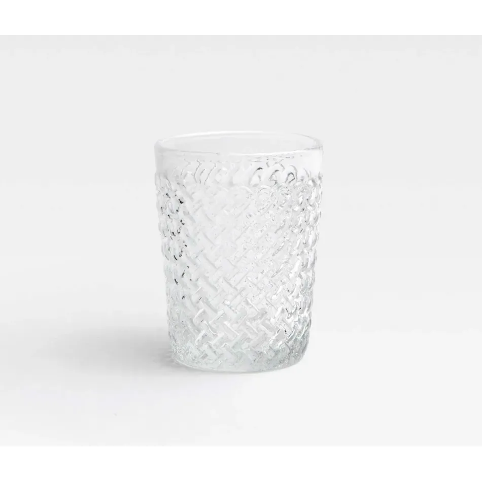 Grayson Clear Tumbler Glass, Hand Blown, Pack of 6