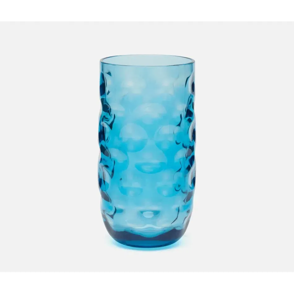 Halsey Blue, Highball, Acrylic, Pack of 6