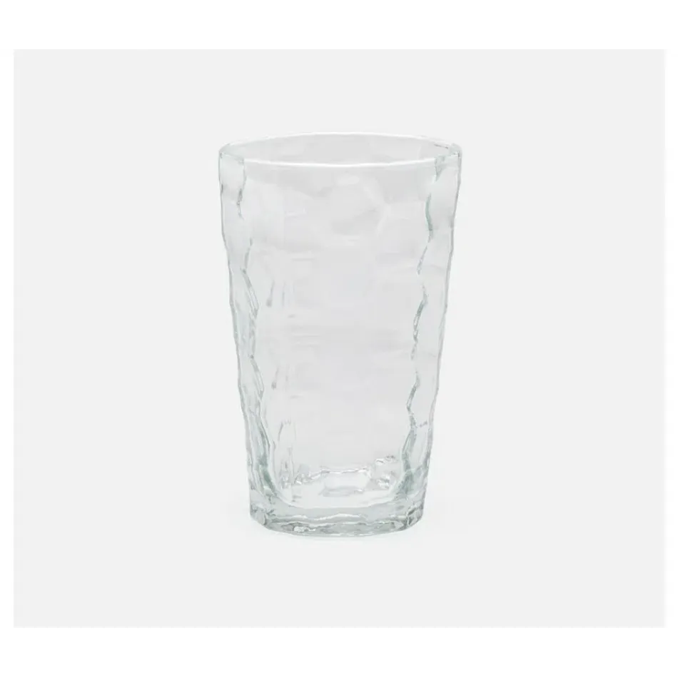 Paige Clear, Highball Glass, Hand Blown, Pack of 6