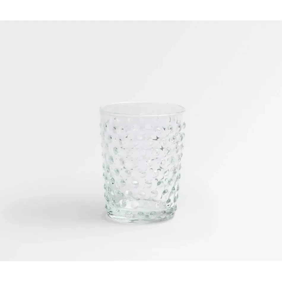 Sofia Clear Juice Glass, Hand Blown, Pack of 6