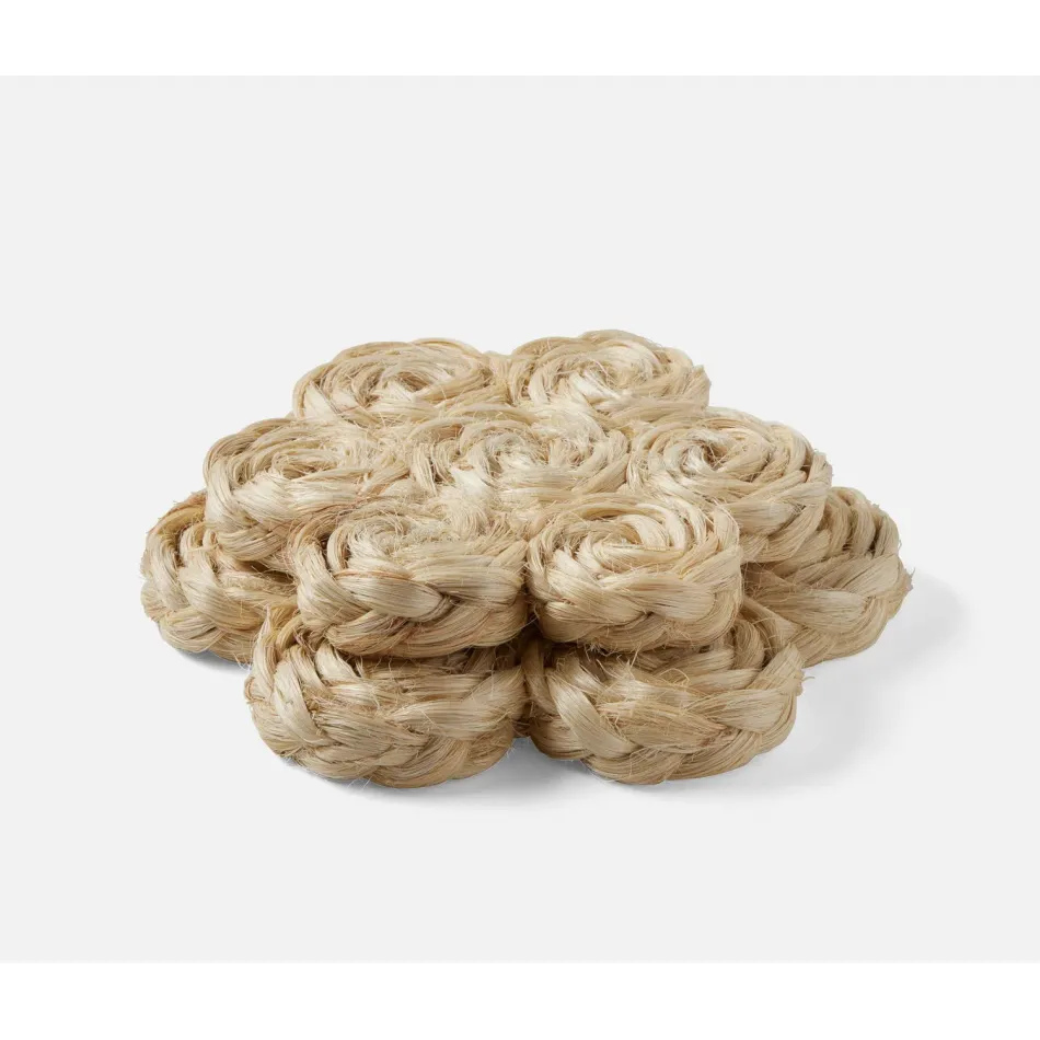 Keenan Bleached, Bubbles, Pot Trivets, Abaca, Set/2