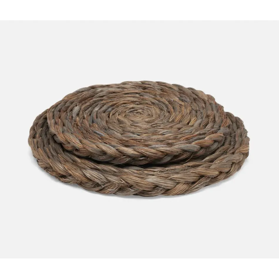 Reid Storm Dust, Round Pot Trivets, Abaca, Set/2