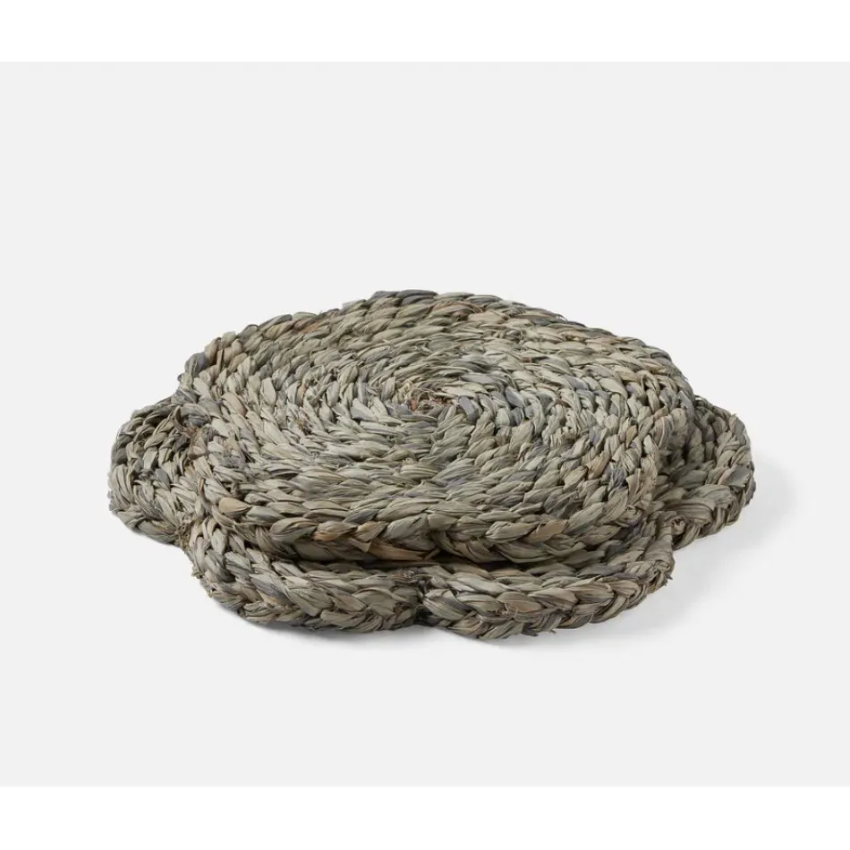 Romy Mixed Gray, Pot Trivets, Raffia, Set/2