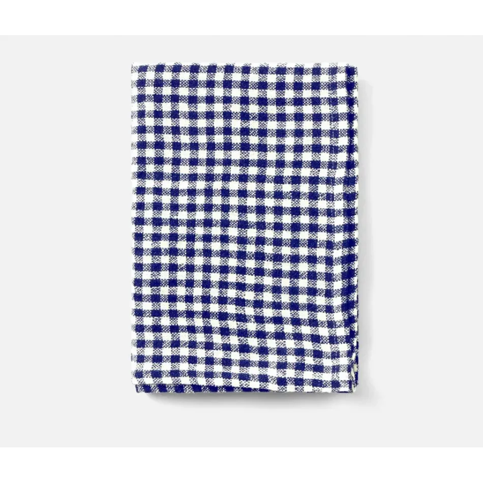 Blake Navy/White Gingham Kitchen Towel Linen 20X28 Pack Of 2