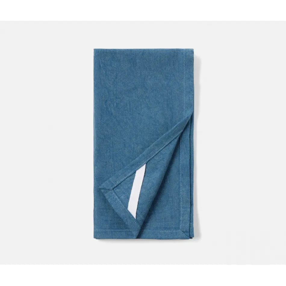 Cohan Dark Blue, Cotton Acid Wash, Napkins, 20x20, Pack of 4