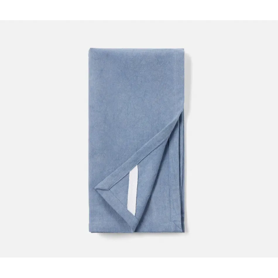 Cohan Light Blue, Cotton Acid Wash, Napkins, 20x20, Pack of 4