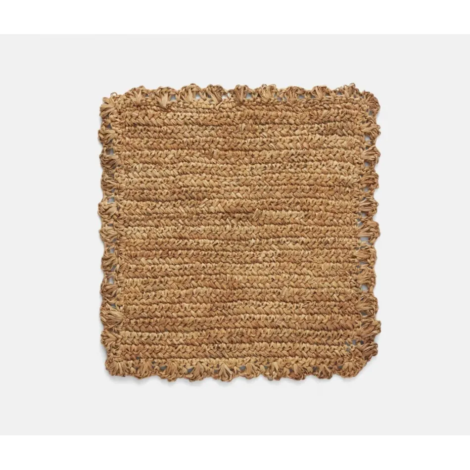 Amelia Natural, Square Placemat, Sisal, Pack of 4
