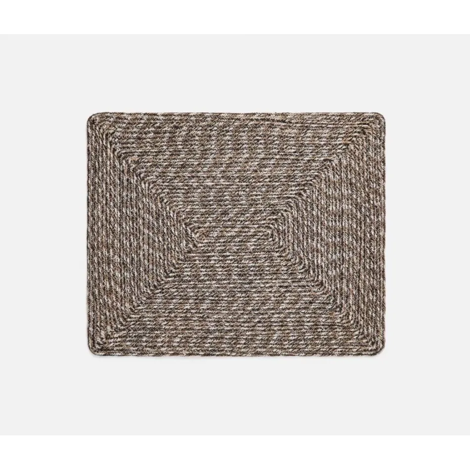 Atticus Rectangular Espresso Placemat, Jute, Pack of 4