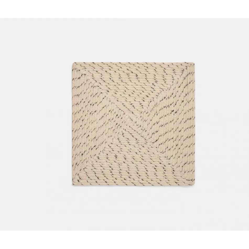 Atticus Square Speckled White Placemat Jute, Pack of 4