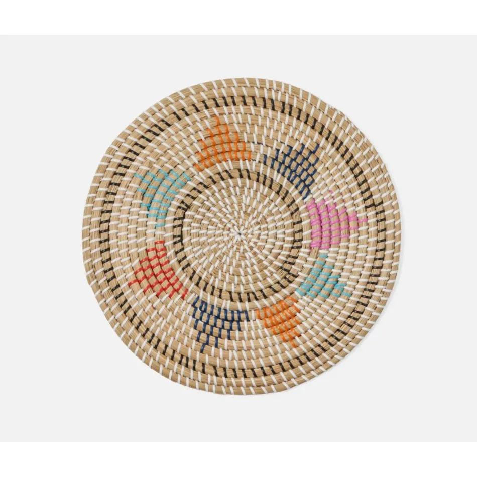 Georgia White, Round Placemat, Seagrass, Pack of 4