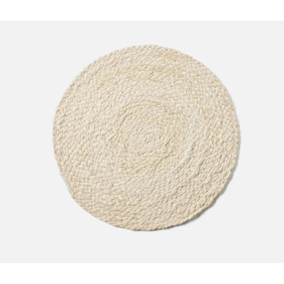 Grant Ivory Round Placemat Jute Pack Of 4