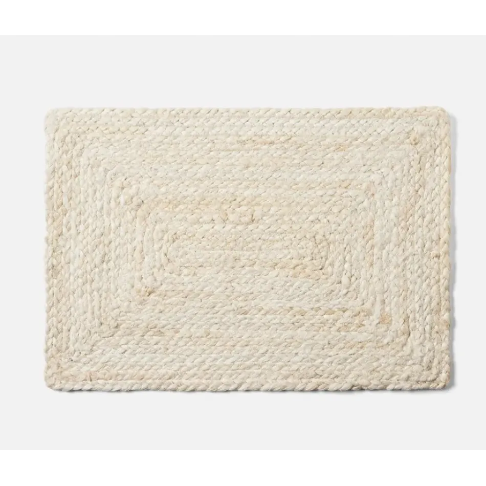 Grant Ivory, Rectangular Placemat, Jute, Pack of 4