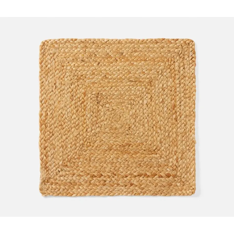 Grant Natural, Square Placemat, Jute, Pack of 4