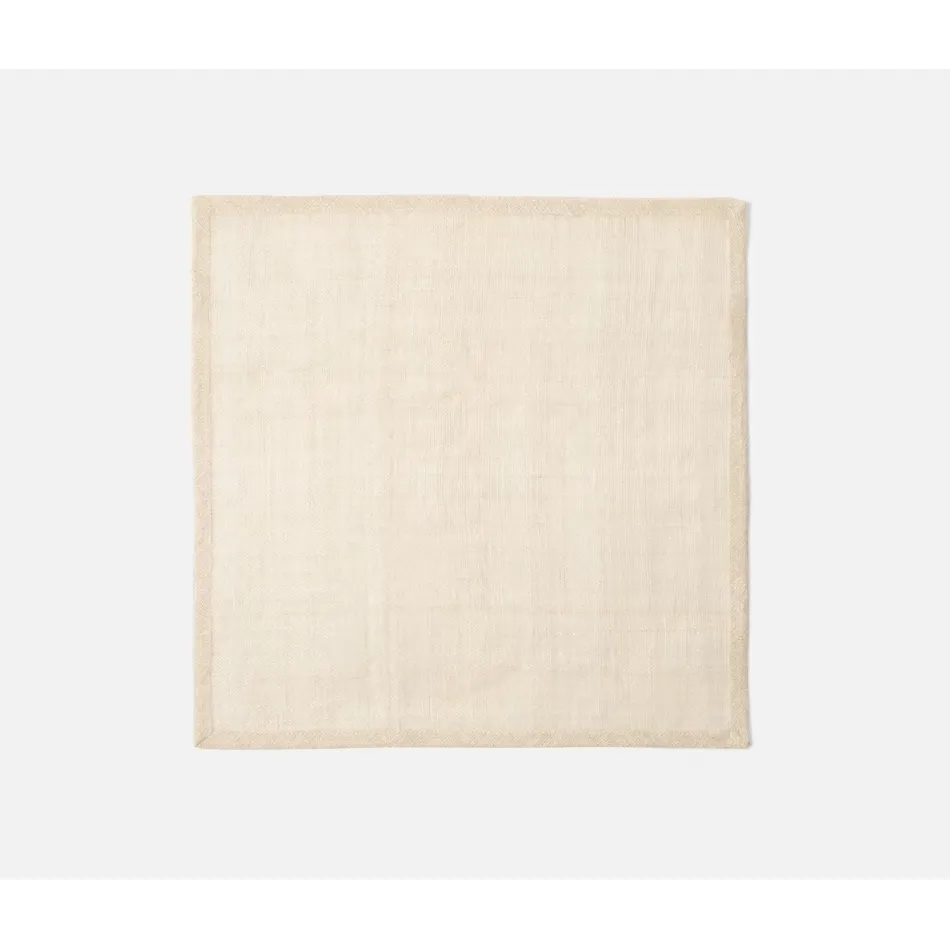 June Flax, Square Placemat, Abaca, Pack of 4