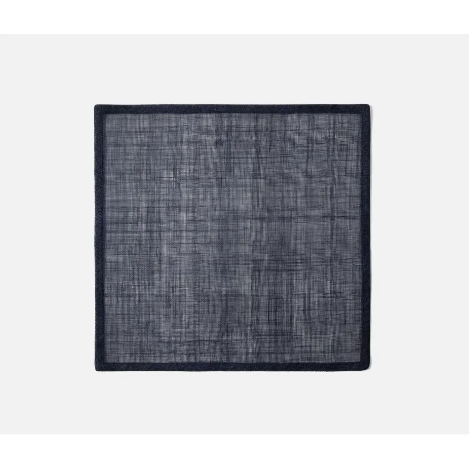 June Dark Navy, Square Placemat, Abaca, Pack of 4