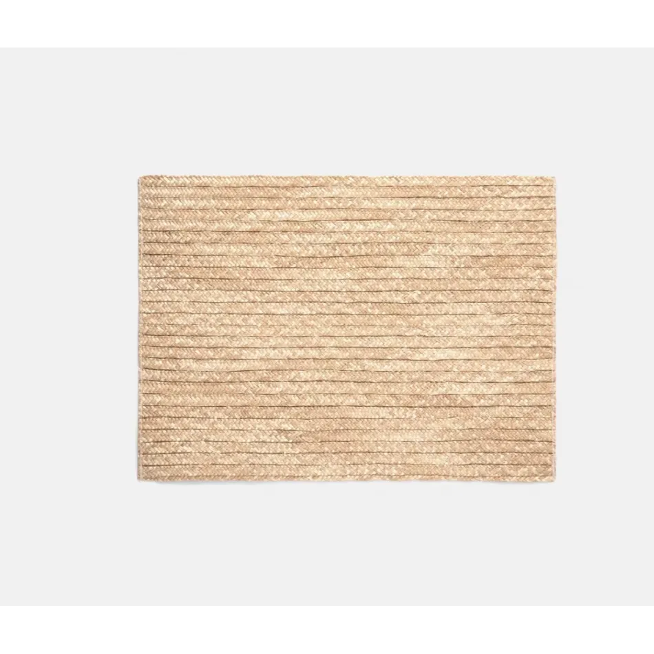 Mila Natural, Rectangular Placemat, Straw, Pack of 4